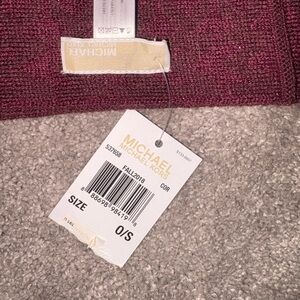 Michael Kors Deep Red Knit Accessory